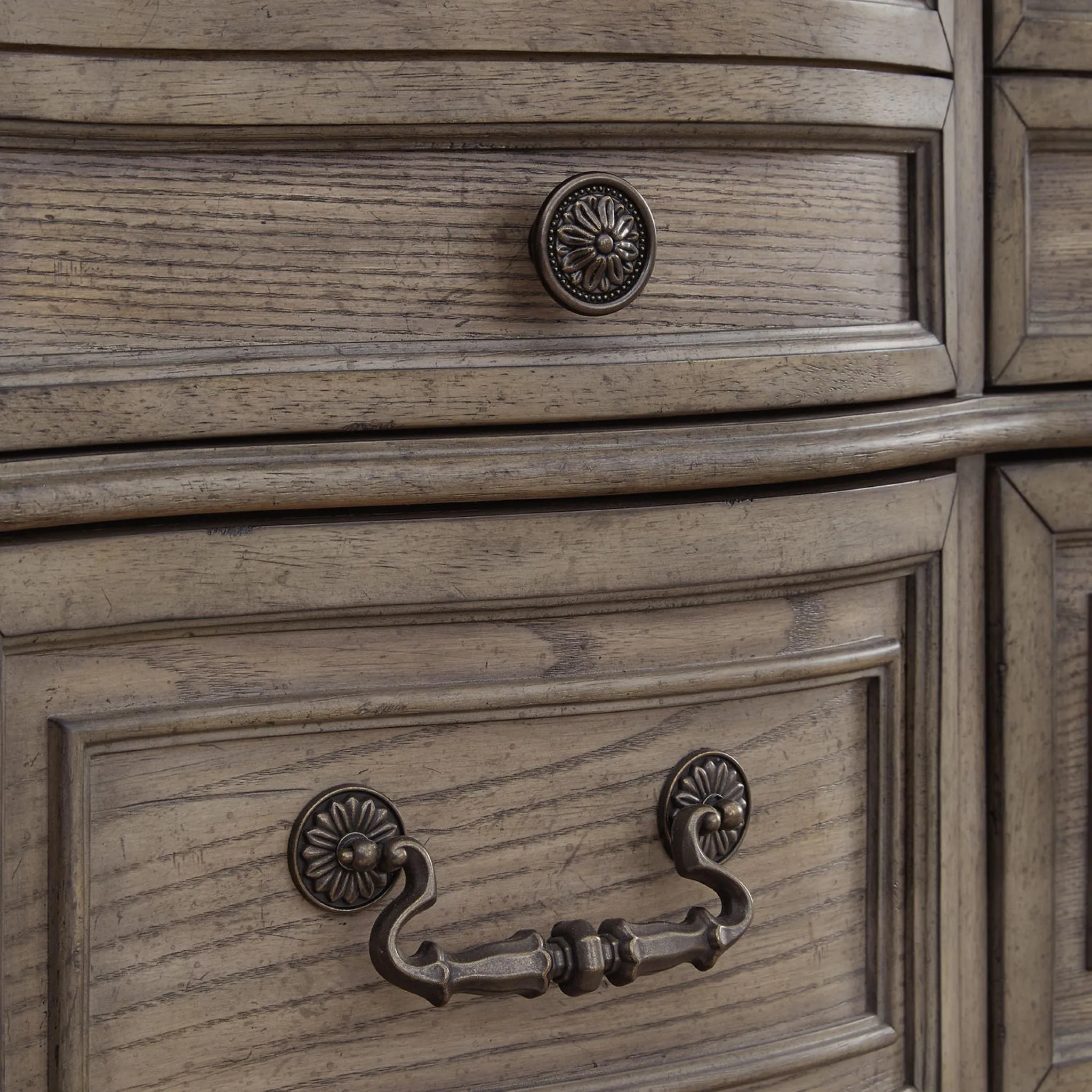 Ardenfield Dresser and Mirror - Light Brown