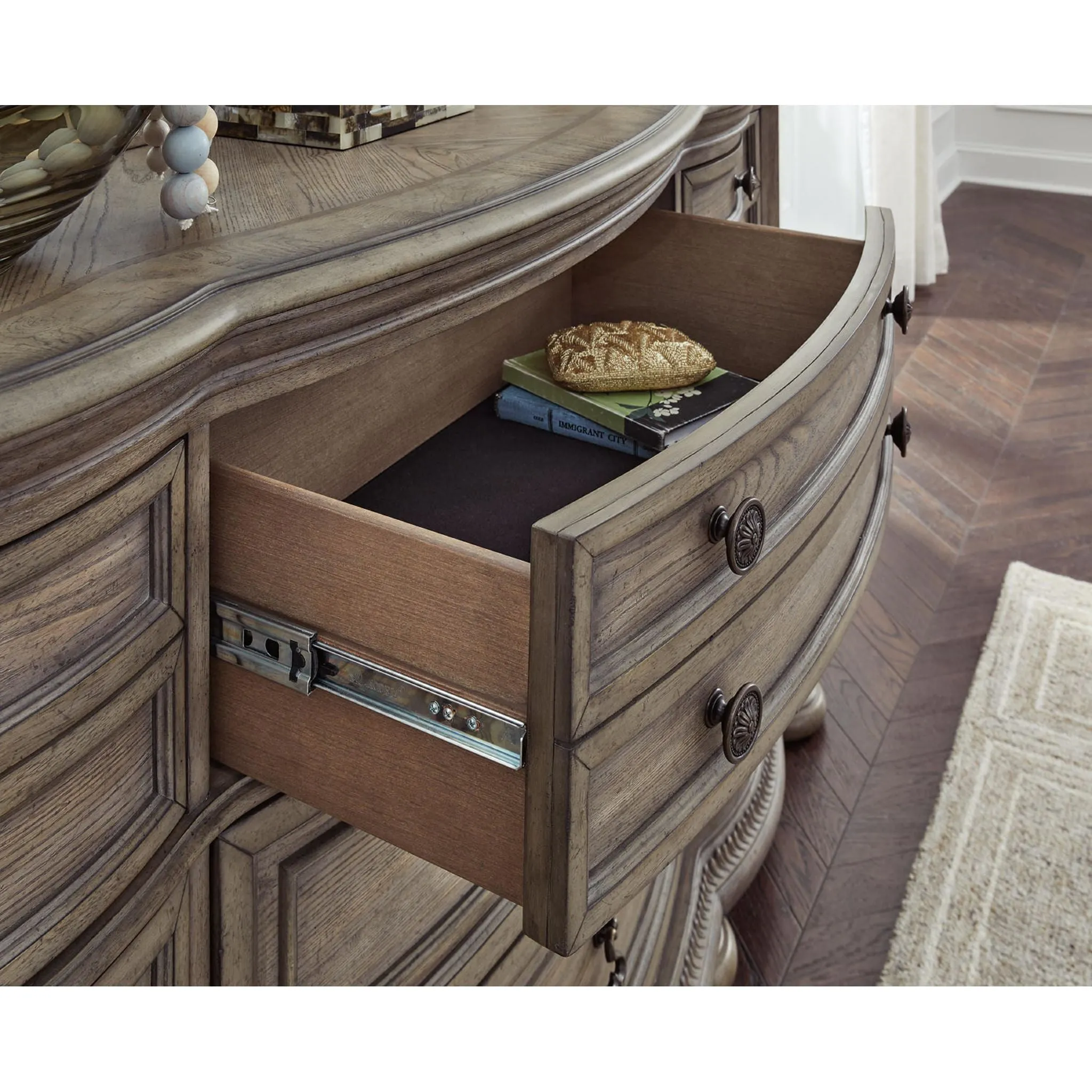 Ardenfield Dresser and Mirror - Light Brown