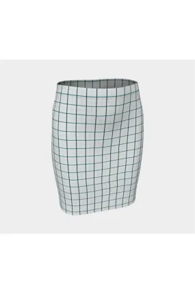 Checker Chic Fitted Skirt