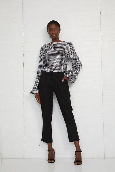 choko's black Linen pants