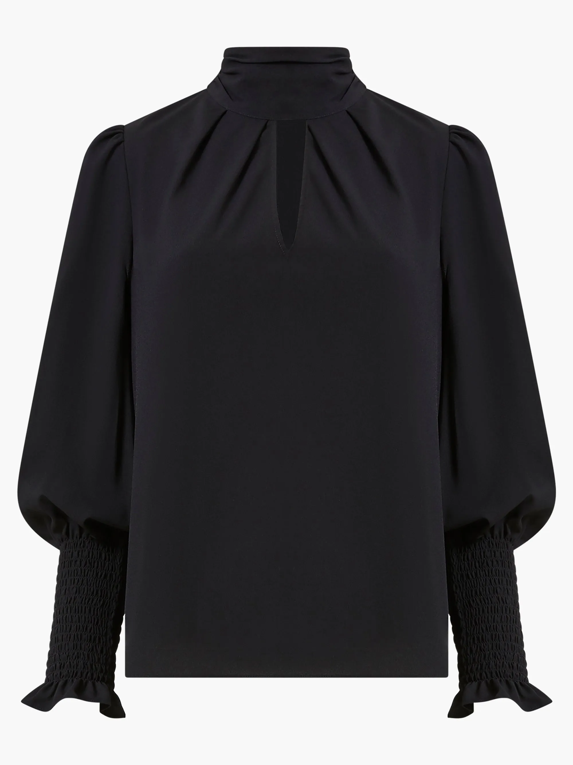 Crepe Light Keyhole Top