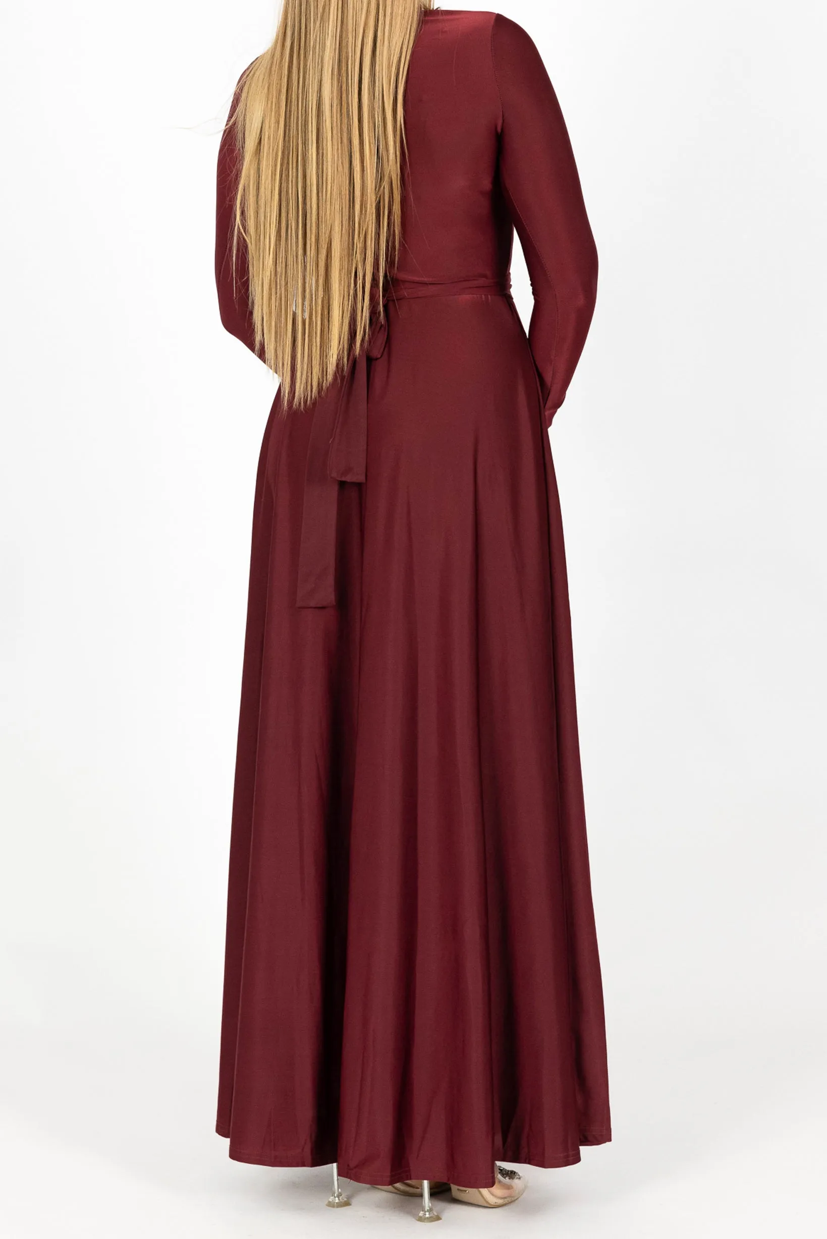 Elara Satin Maxi Dress