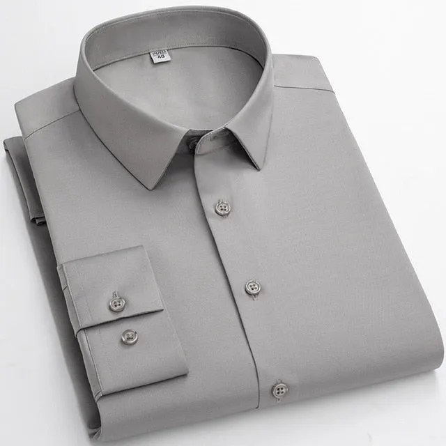 Elasticity Soft Solid Shirt