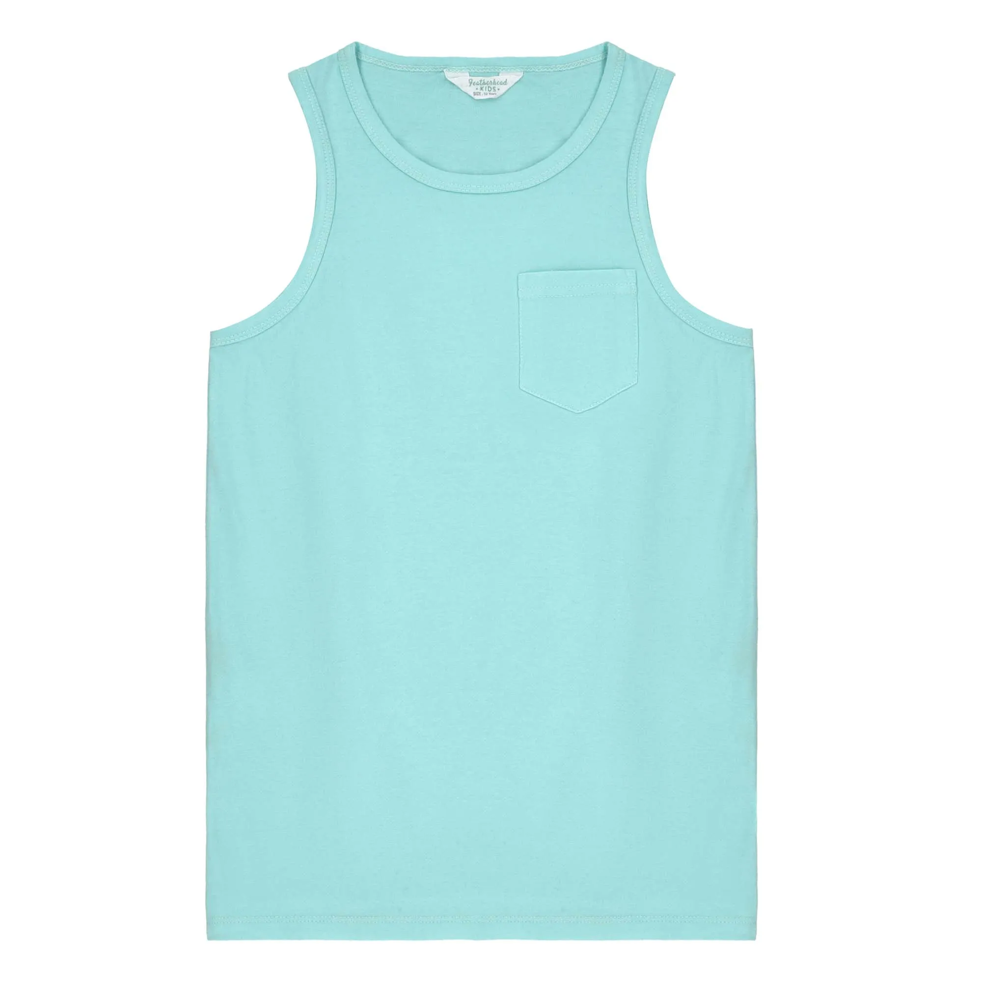 FB-3762 Aqua, Green, Dark Mélange 3PK Tank Tops