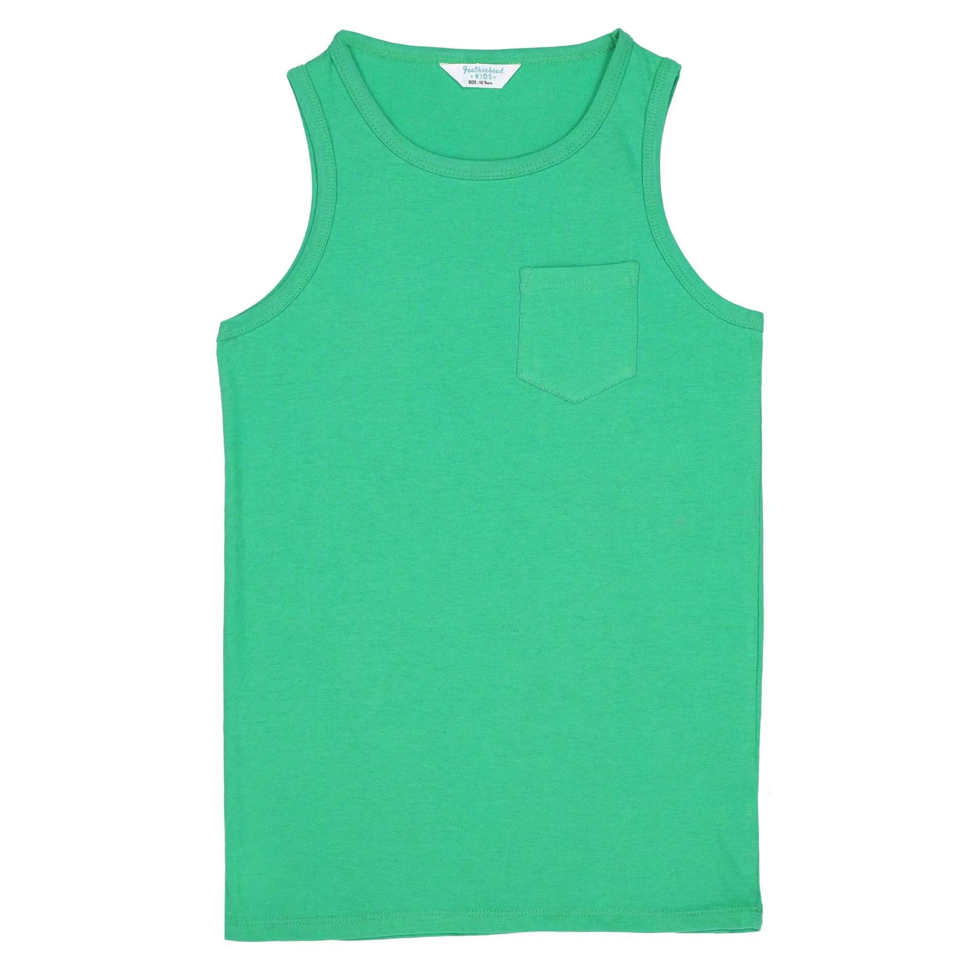 FB-3762 Aqua, Green, Dark Mélange 3PK Tank Tops