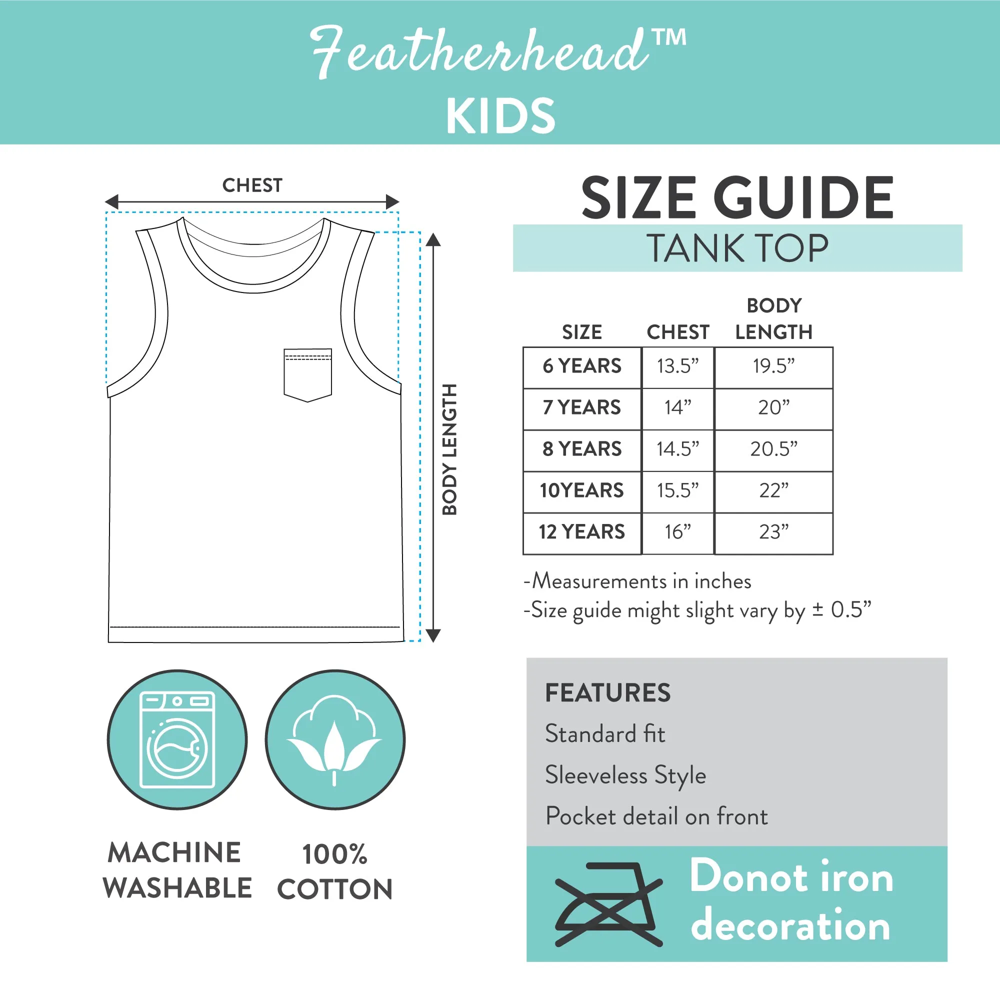 FB-3762 Aqua, Green, Dark Mélange 3PK Tank Tops