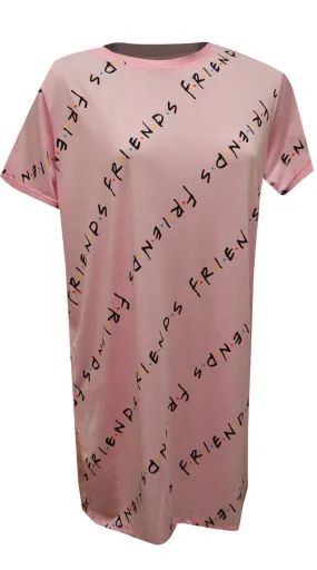 Friends the TV Series Super Soft Pink Nightshirt