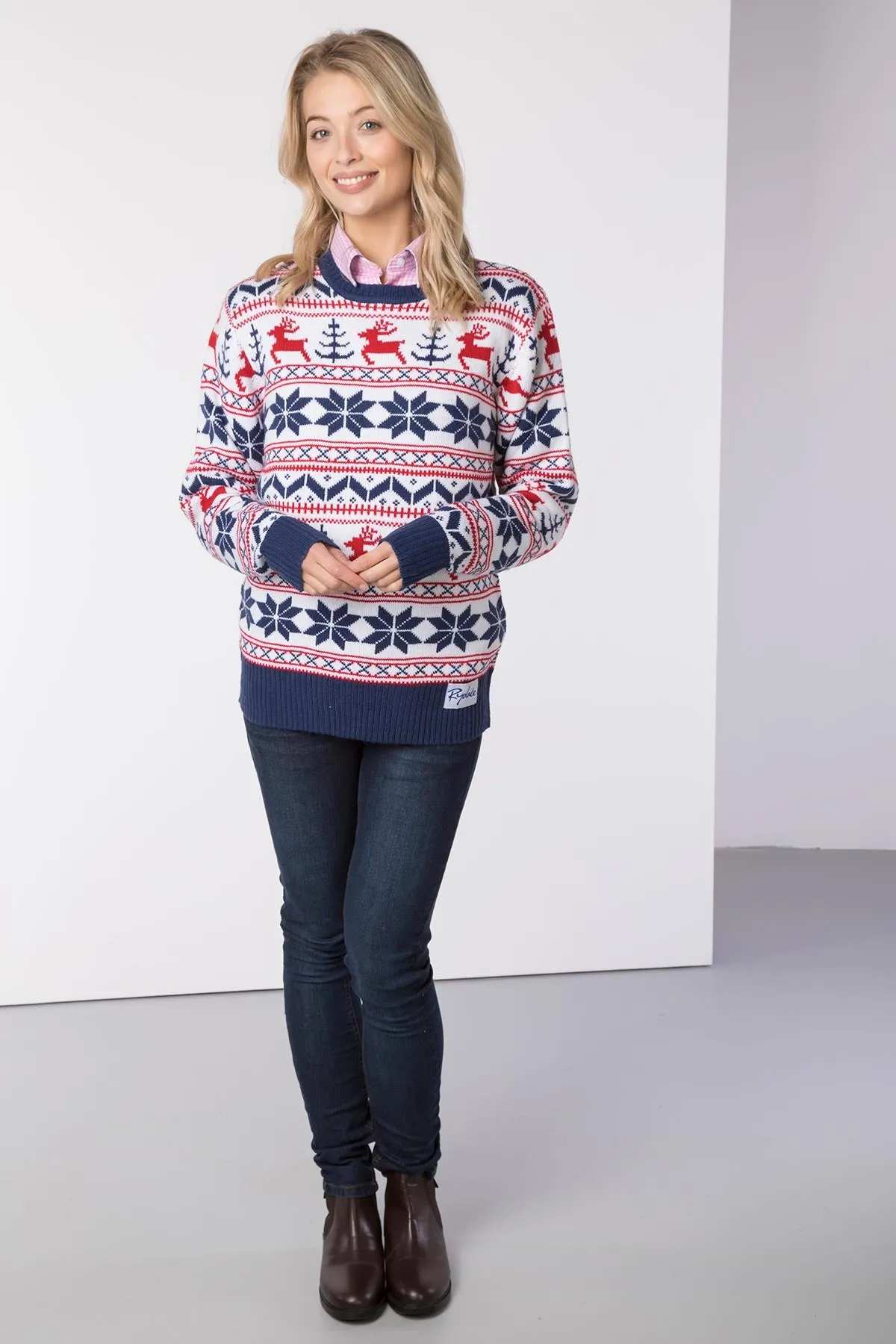 Ladies Relaxed Fit Christmas Jumper