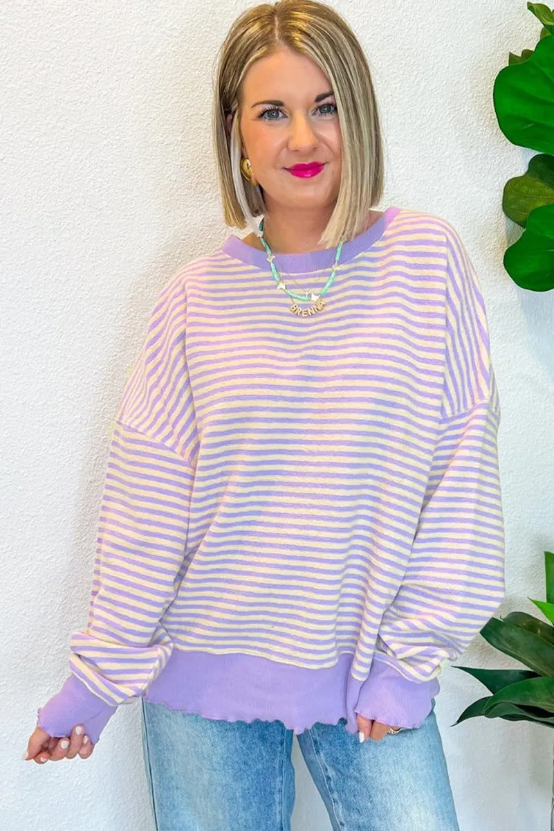 Lilac Stripe Sweater