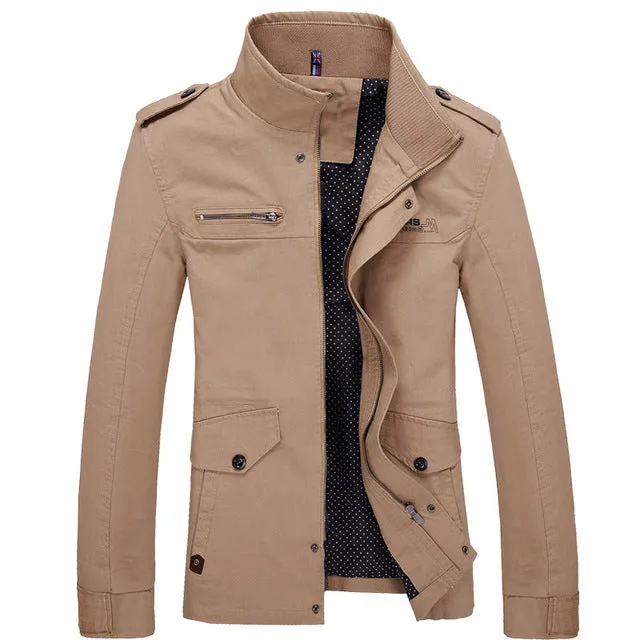 Men Jacket Long Section Fashion Trench Coat