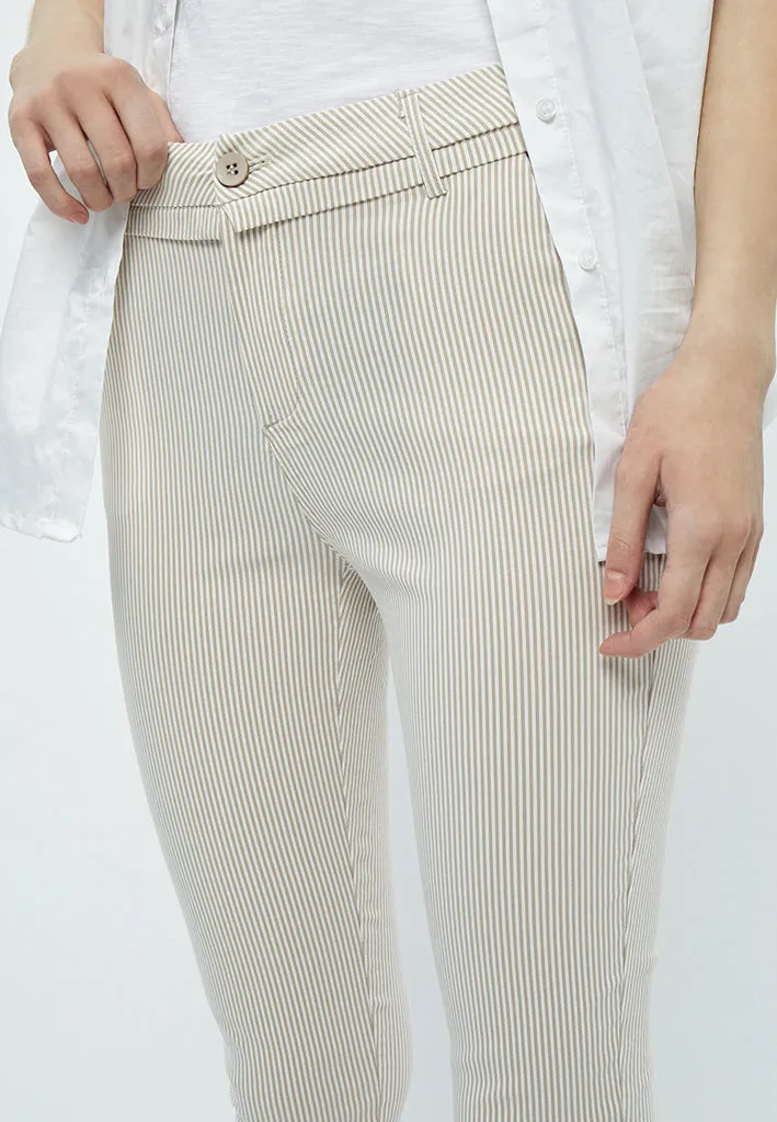 MSCarma Striped 7/8 Pant - Nomad Sand Stripe