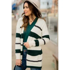 Multi Size Stripe Cardigan