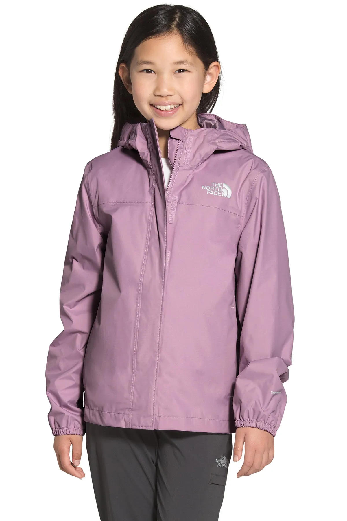 North Face Resolve Reflective Kids Rain Jacket - Lavender