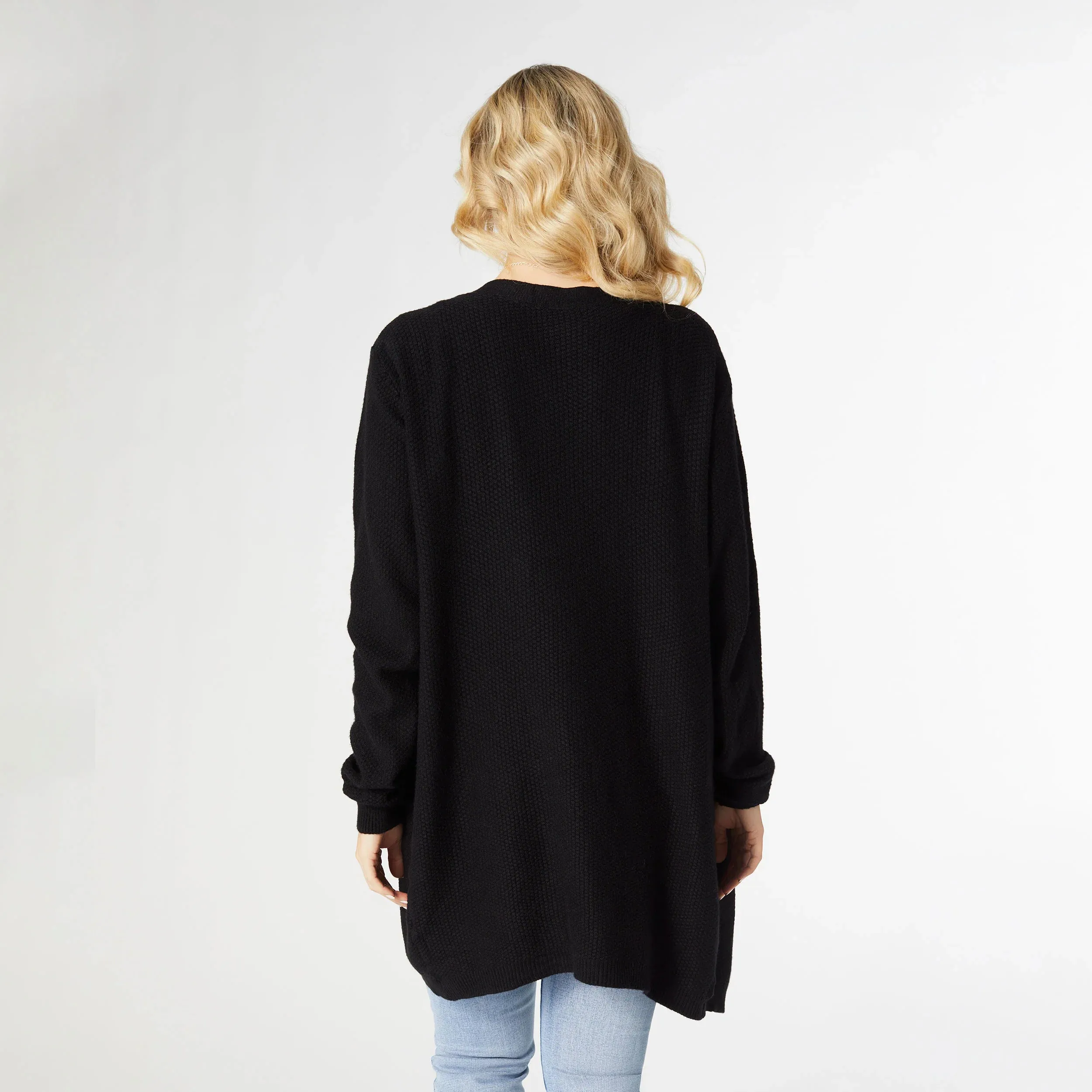 Relaxed Ciana Cardigan with Pocket | Black