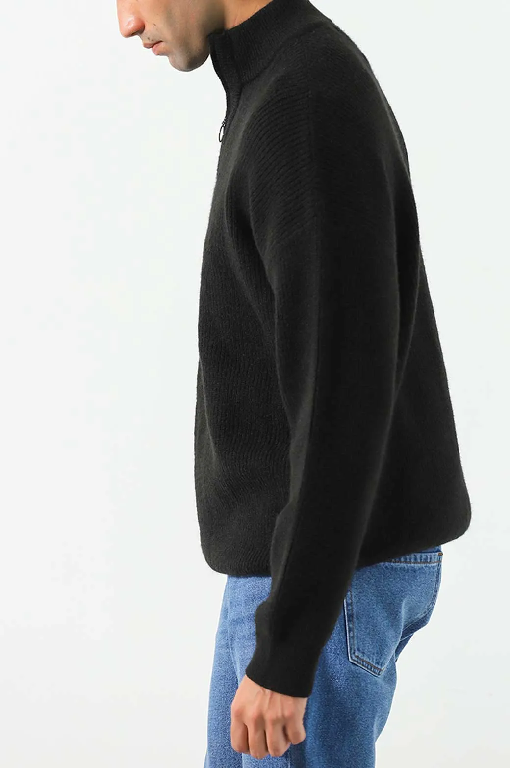 RELAXED MOCKNECK SWEATER