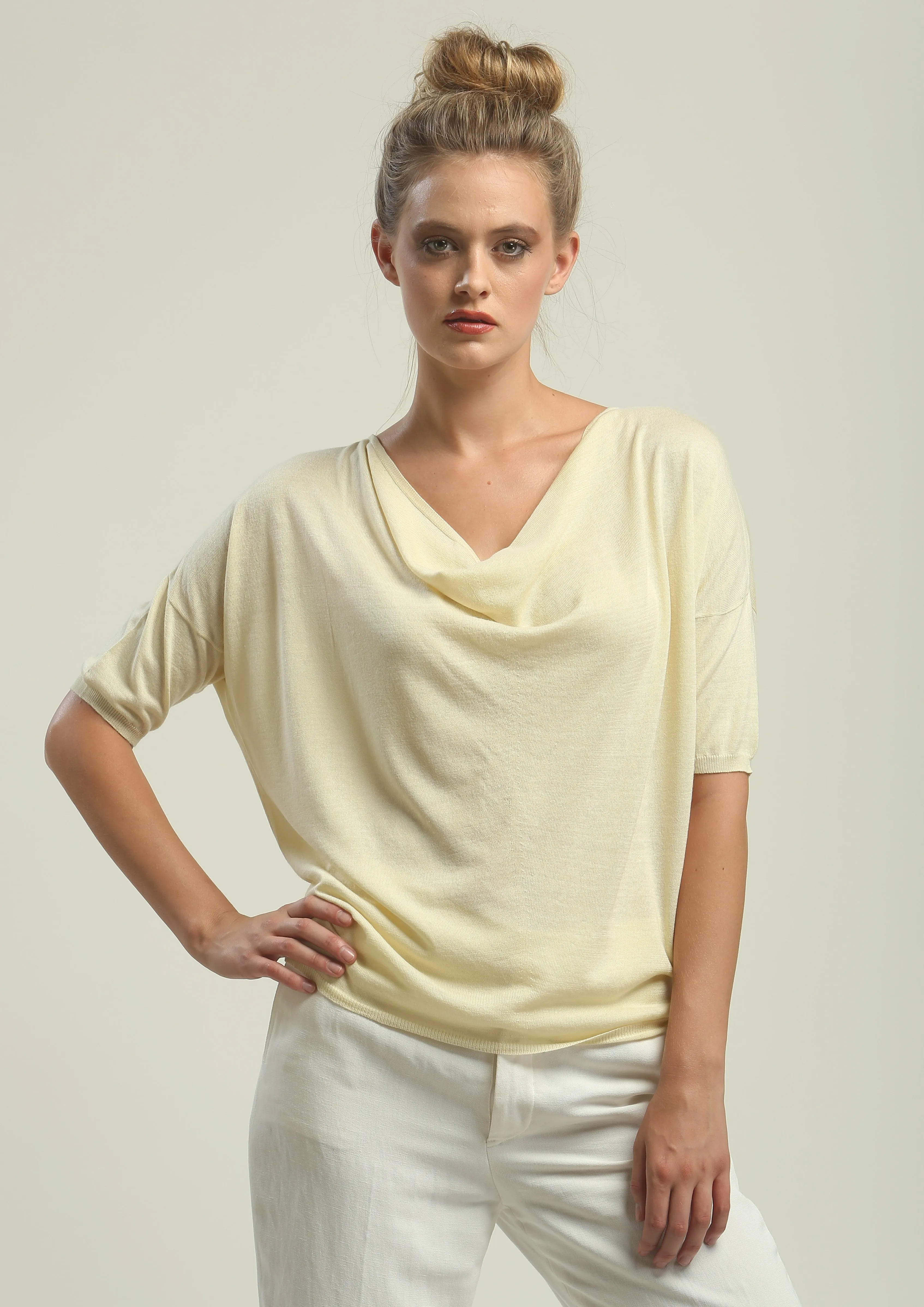 Reversible Drape Neck Top