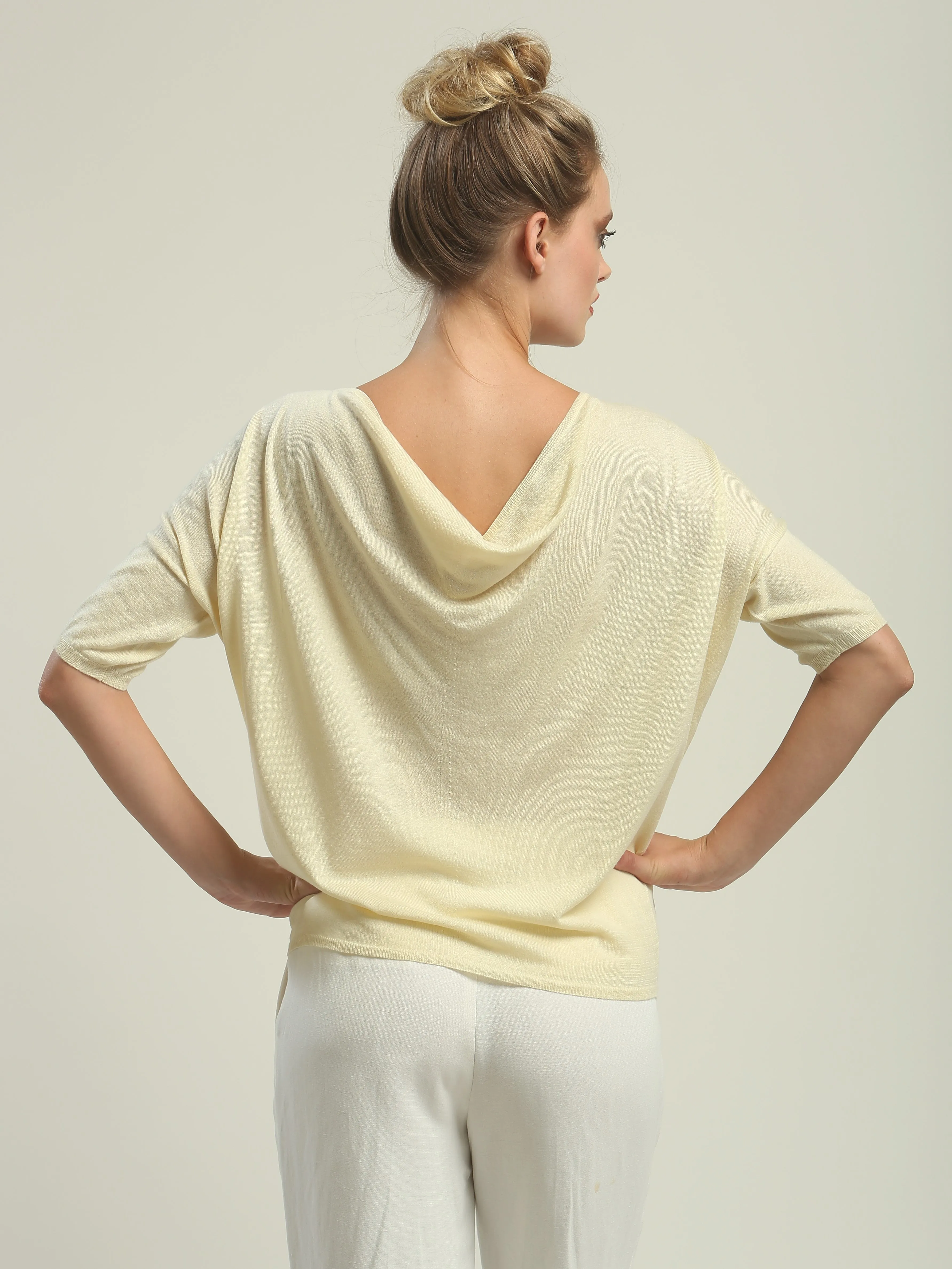 Reversible Drape Neck Top