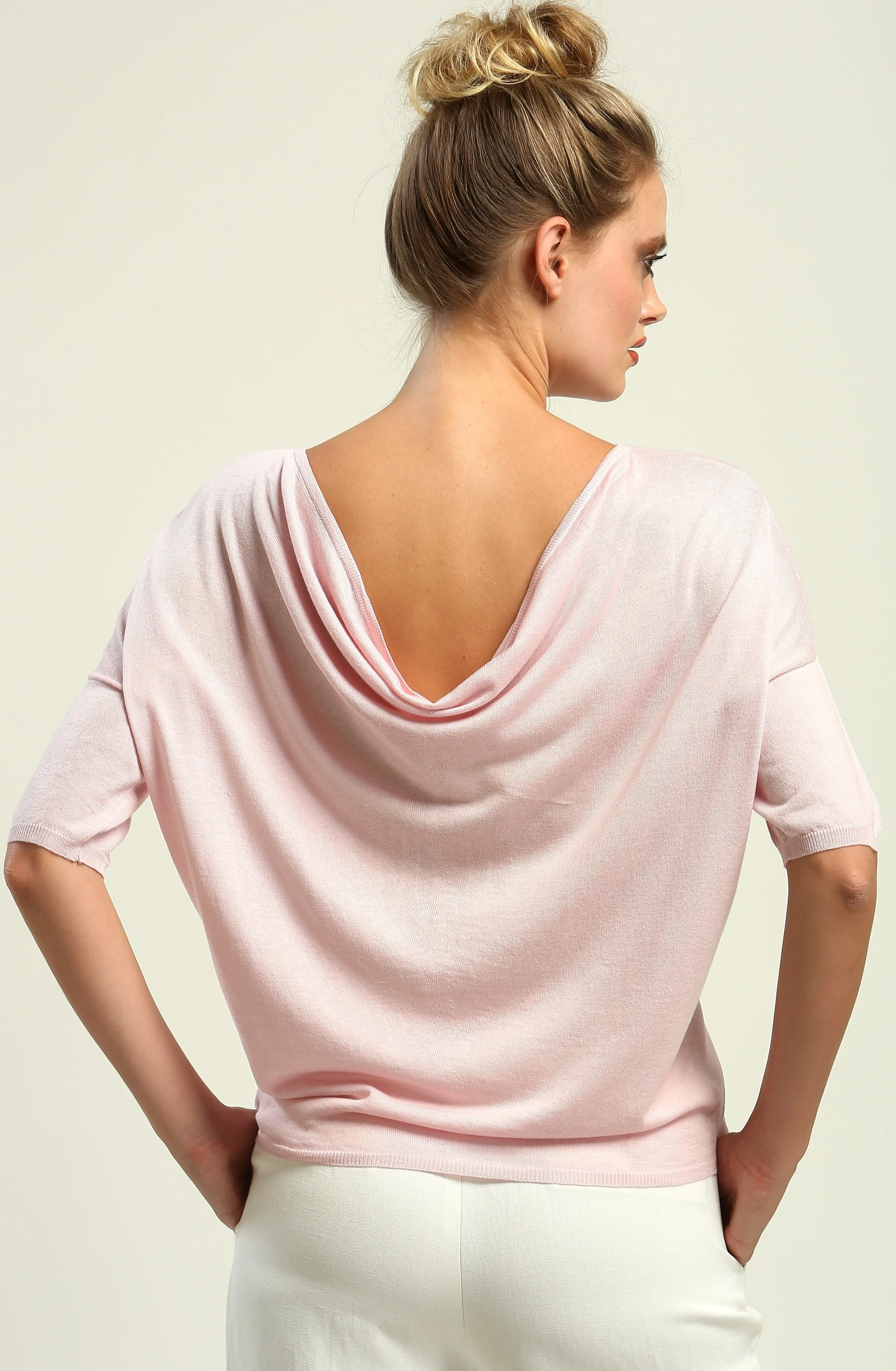 Reversible Drape Neck Top