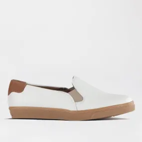 Slip-on Sneaker with Removable Footbed in White Multi - 12750