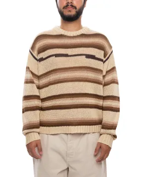 Tonal Stripe Sweater 'Brown'