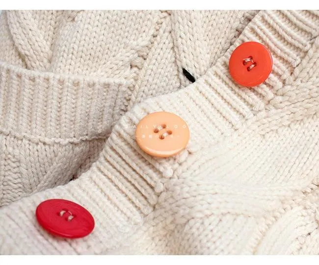 Warm Knitted Sweater-Cardigan